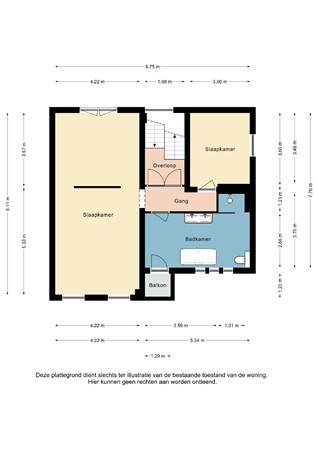 Plattegrond - Maastrichterlaan 193, 6291 ER Vaals - thumbnail_Maastrichterlaan 193 Vaals - 1e Verdieping 2D.jpg